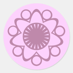 Quema con Pegatinas de flores de vida, lavanda