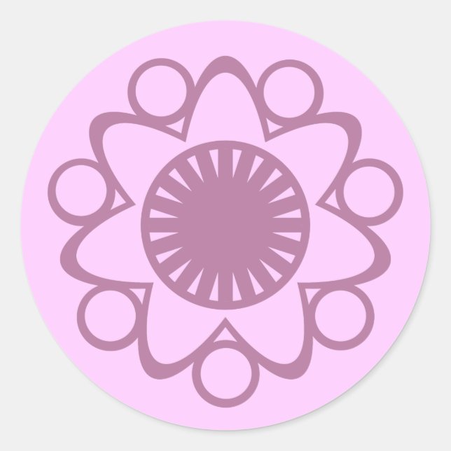 Quema con Pegatinas de flores de vida, lavanda (Anverso)