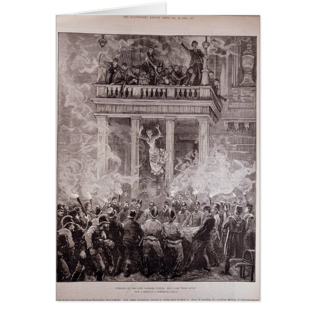 Quema del Teatro de Anillo, Viena (Frente)