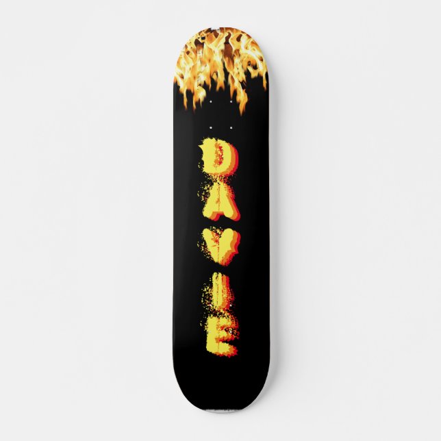 Quemando Skateboard con tu nombre (Anverso )