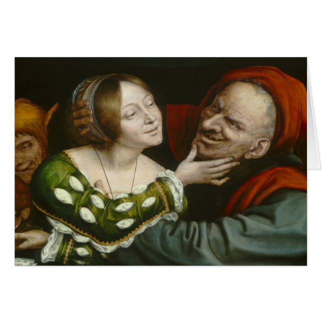 Quentin Matsys - Amantes Ill-Matched (Anverso (Horizontal))