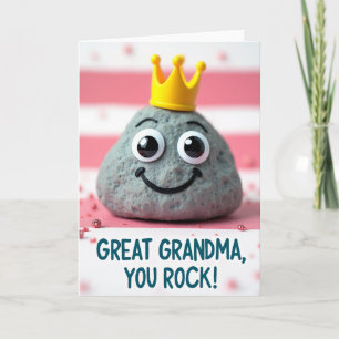 Querida Bisabuela Pebble Tarjeta