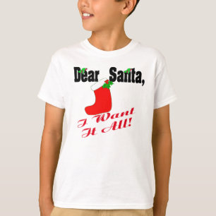 Querida camiseta de Santa