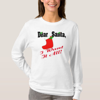 Querida camiseta de Santa