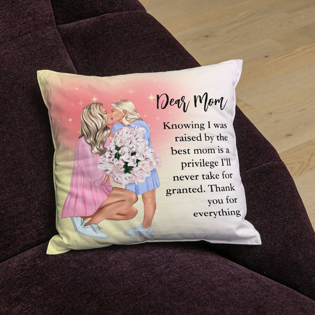 Querida Mamá Almohada de tirar | Regalo de madre e (Subido por el creador)
