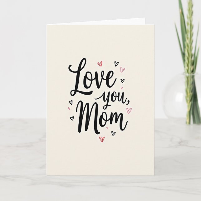 Querida Mamá Tarjeta Conmovedora (Anverso)