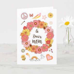 Querida Mamá Tarjeta del Día de la Madre Paz y Amo