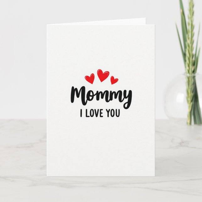 Querida Mami Te Amo Tarjeta (Anverso)