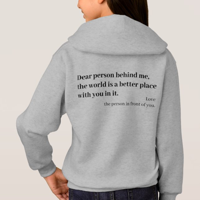 Querida persona detrás de mi camiseta (Reverso)