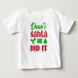 'Querida Santa, lo hizo', Jersey De Baby Holiday