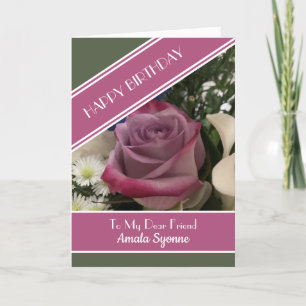 Querida tarjeta de cumpleaños del personalizado Am