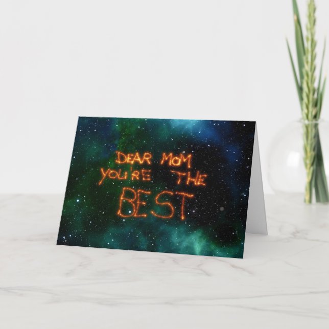 Querida tarjeta de felicitación de mamá (Anverso)