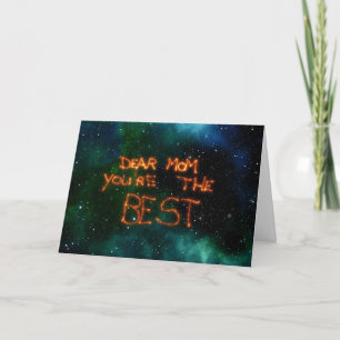 Querida tarjeta de felicitación para mamá