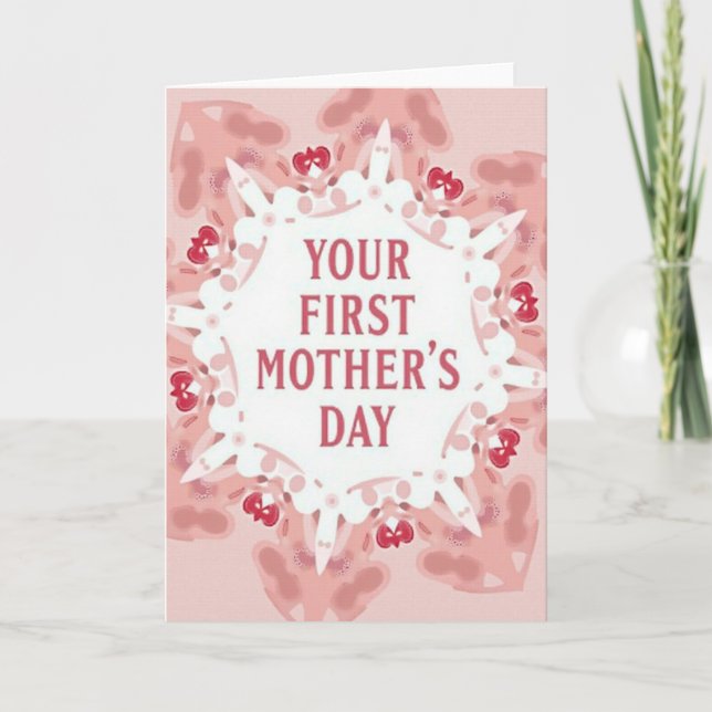 Querida tarjeta del primer día de las madres (Anverso)