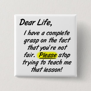 Querida vida no es justamente gracioso botón