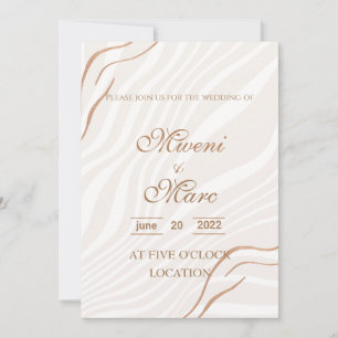 Queridas invitaciones de boda sofisticadas