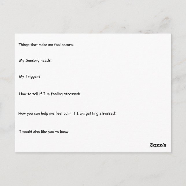 Queridas tarjetas de profesores (Reverso)