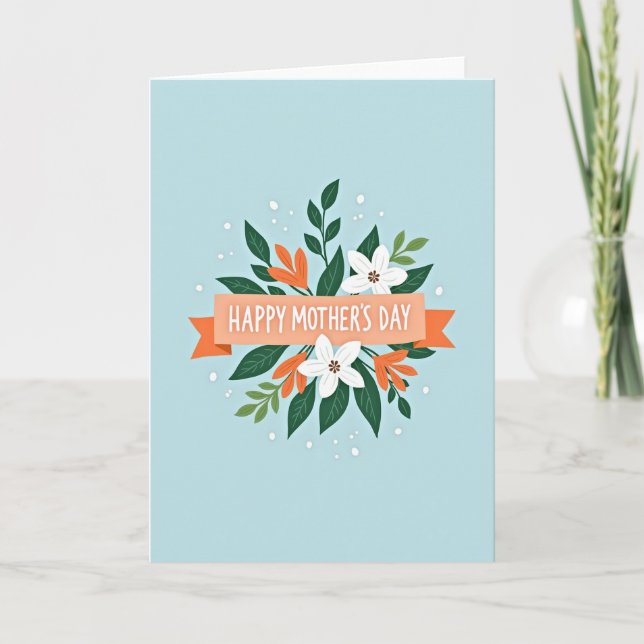 Queridísima Esposa Tarjeta Floral (Anverso)