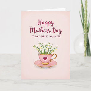 Queridísima Tarjeta del Día de la Madre para Hija