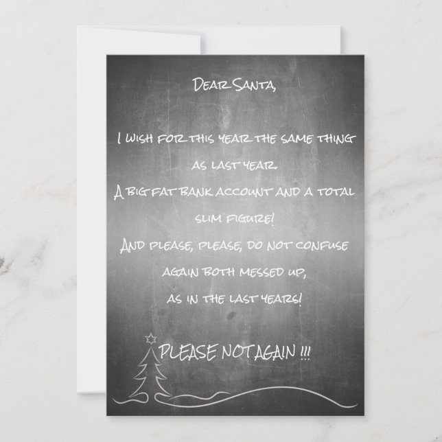 Querido buen Santa (Anverso)