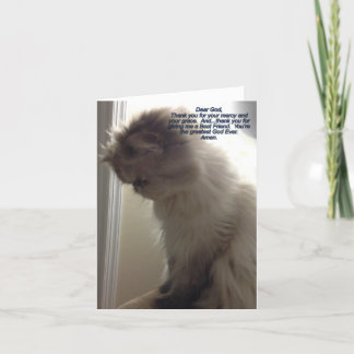 Querido Dios, gracias tarjeta de nota