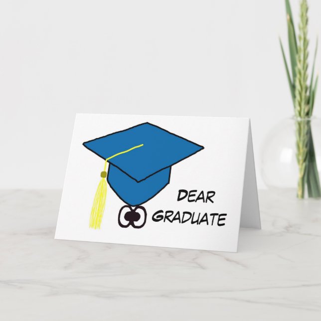 Querido graduado, palabras de sabiduría, tarjeta d (Anverso)