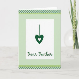 Querido Hermano Tarjeta del Corazón