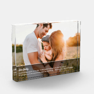 Querido papá: Mensaje de foto personalizado Keepsa