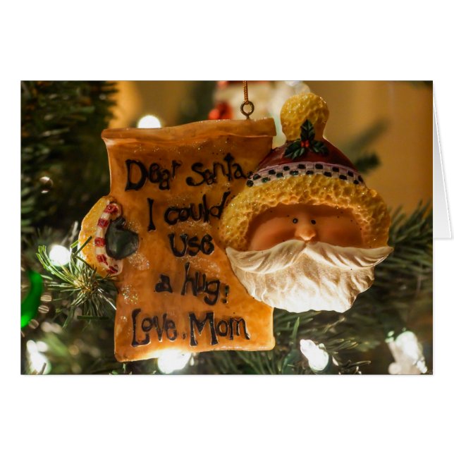 Querido Papá Noel podría usar una tarjeta enorme (Anverso (Horizontal))