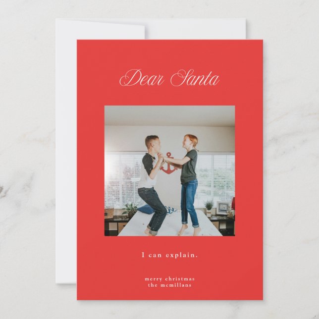 Querido Papá Noel, puedo explicar la tarjeta de Na (Anverso)