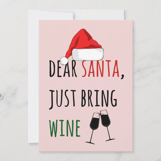 Querido Papá Noel, trae Navidades divertidos (Anverso)