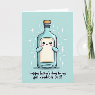 Querido Papá Tarjeta de Botella Día del Padre