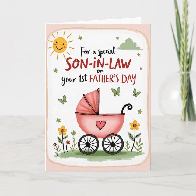 Querido Papá Tarjeta del Día del Sol (Anverso)