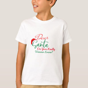 Querido Santa Camiseta Divertida de Navidad - Rega