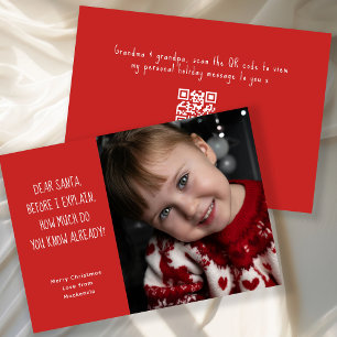 Querido Santa ¿Cuánto Sabes Ya? Navidad