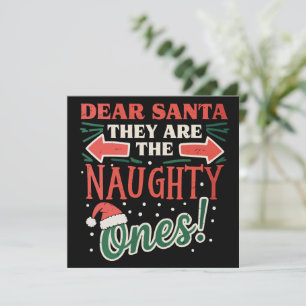 Querido Santa Ellos Son Los Traviesos Navidad