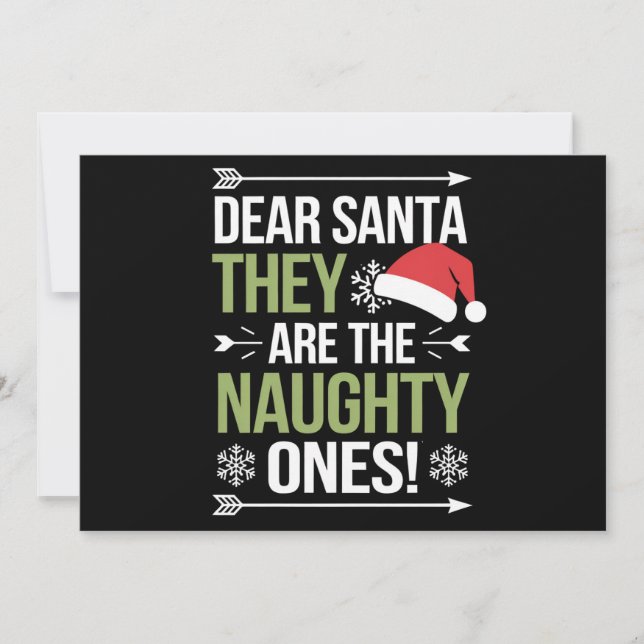 Querido Santa Ellos Son Los Traviesos Navidad  (Anverso)