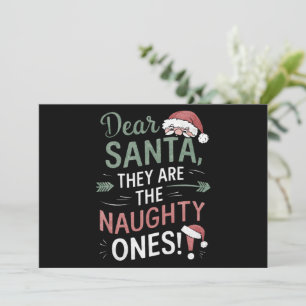 Querido Santa Ellos Son Los Traviesos Navidad 