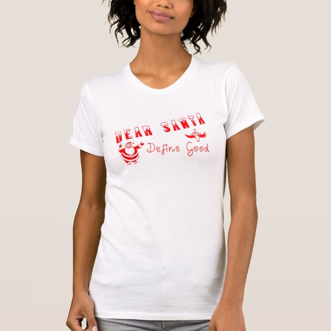 Querido Santa Jersey de Mujer Camiseta (Anverso)