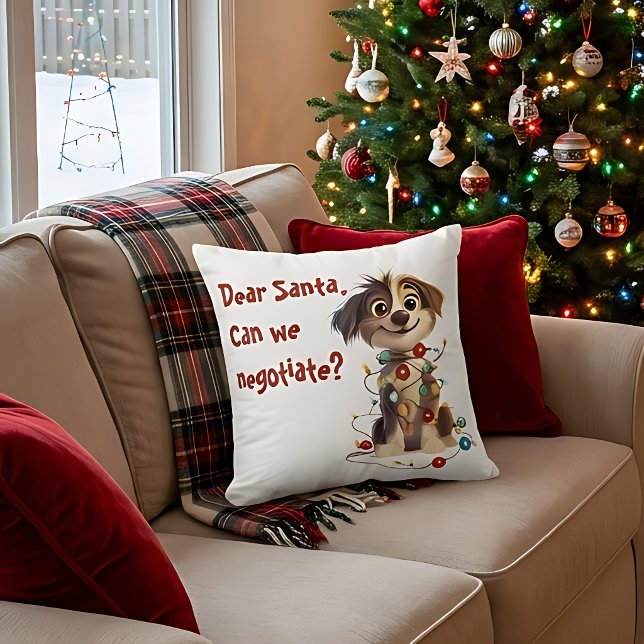Querido Santa ¿Podemos Negociar? Almohada de lanza (Subido por el creador)
