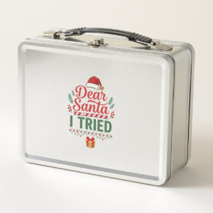 Querido Santa Probó Gorro de Navidad Caja de Regal