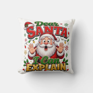 Querido Santa Puedo Explicar Almohada de Navidad