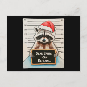 Querido Santa Puedo Explicar Navidad Mapache de Na