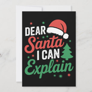 Querido Santa Puedo Explicar Navidad Xmas Fiesta