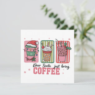 Querido Santa Solo Trae Café Navidad Navideño Prep