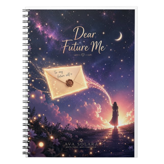 "Querido Yo Futuro" Cuaderno Soñador Celestial (Frente)