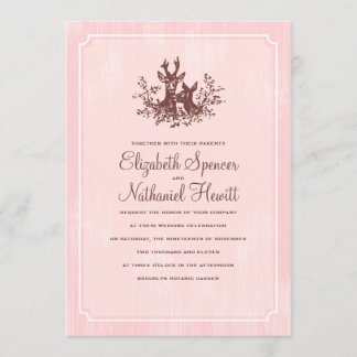 Queridos de los ciervos que casan la invitación