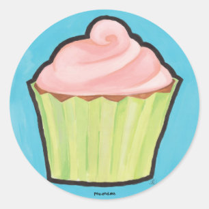 Queridos pegatinas del pastel