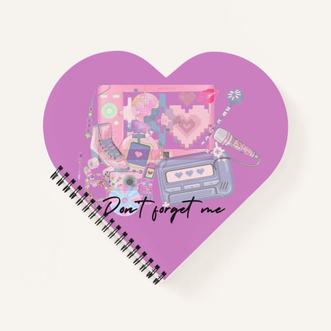 Queridos Recuerdos – Cuaderno Nostálgico Rosa Y2K (Anverso)