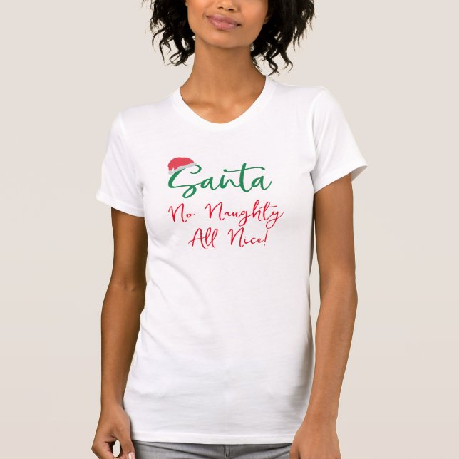 queridos santa navidades graciosos camisetas travi (Anverso)